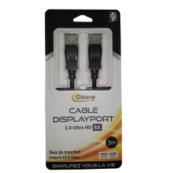 Câble DisplayPort 1.4 Ultra...