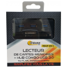 Lecteur de carte mémoire + HUB combo USB 3.0 Oléane key