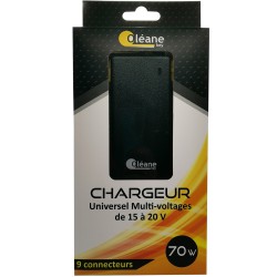 Chargeur Universel Multi-voltages 70W Noir Oléane key