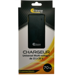 Chargeur Universel Multi-voltages 70W Noir Oléane key